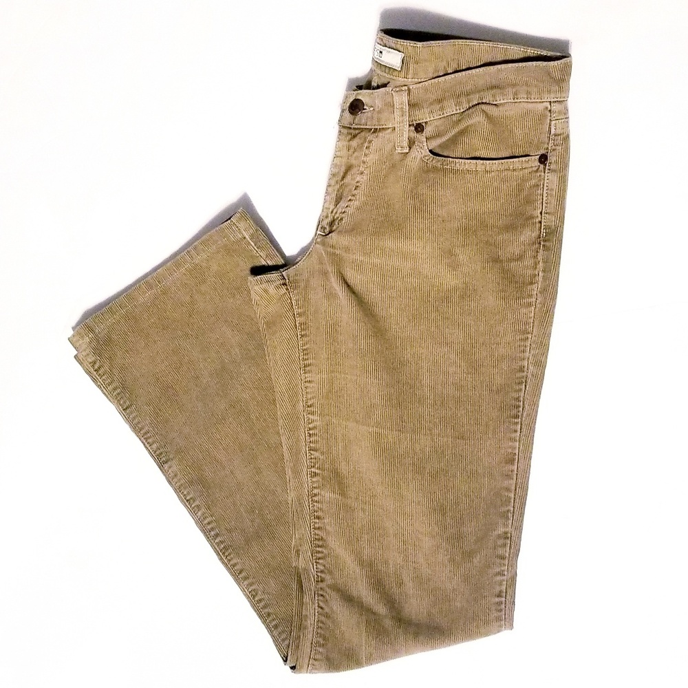 JOE'S JEANS PANTS TAN CORDUROY BOOT CUT PANTS.
